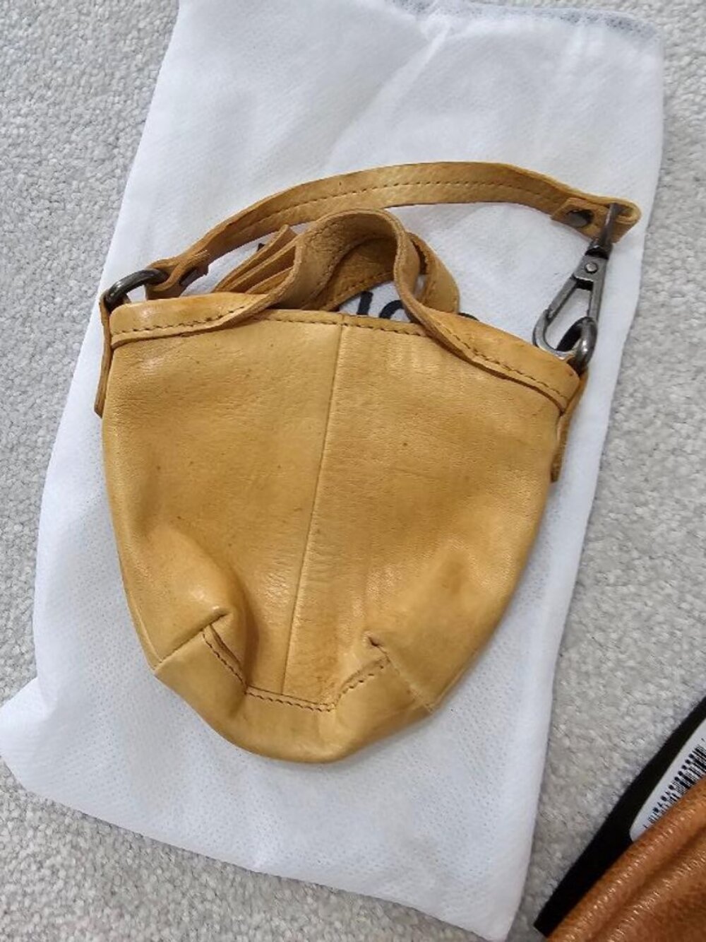 Latico Leather mini Bianca Purse/Bag Charm Camel color - Picture 2 of 5